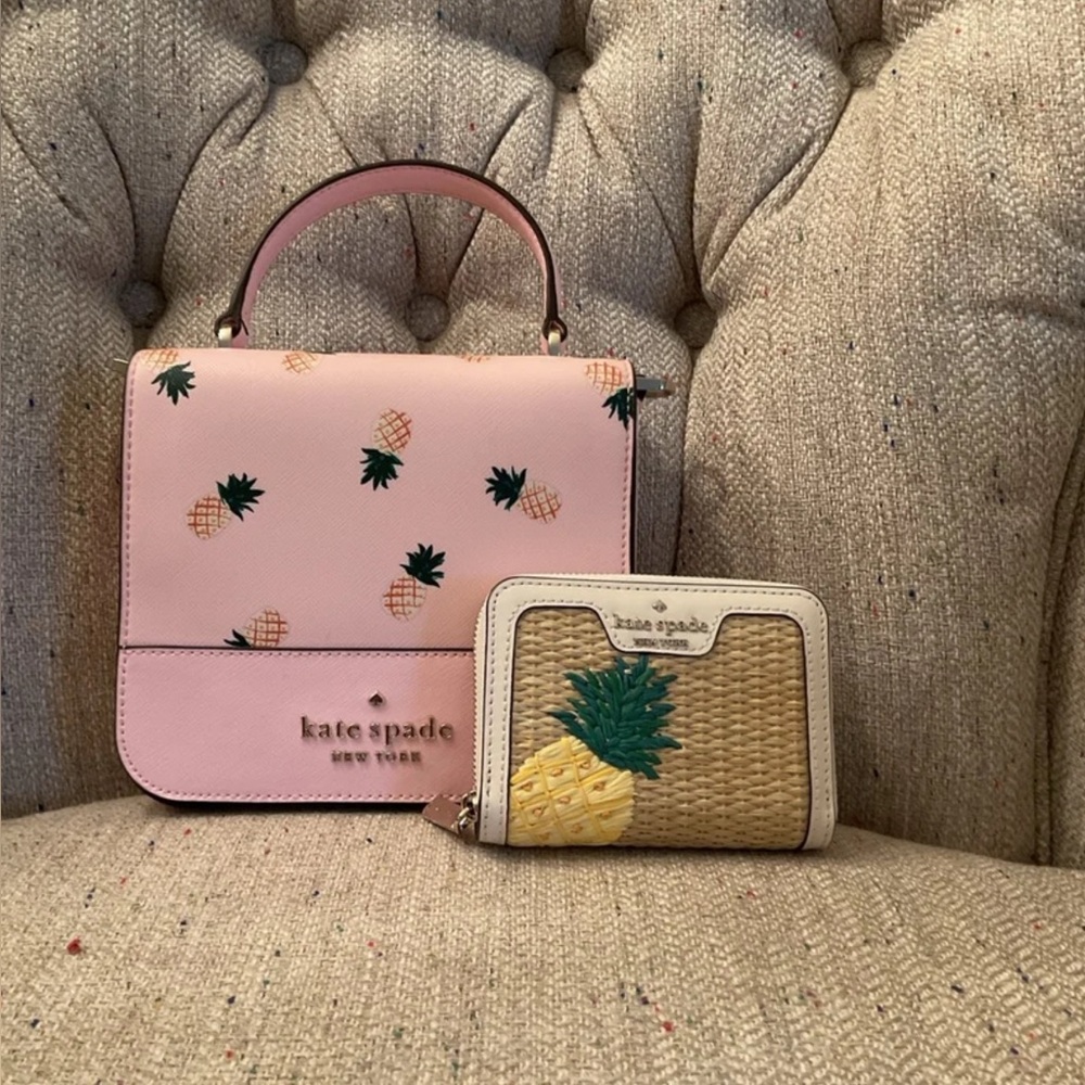 Kate Spade Pineapple Square Staci with Wallet